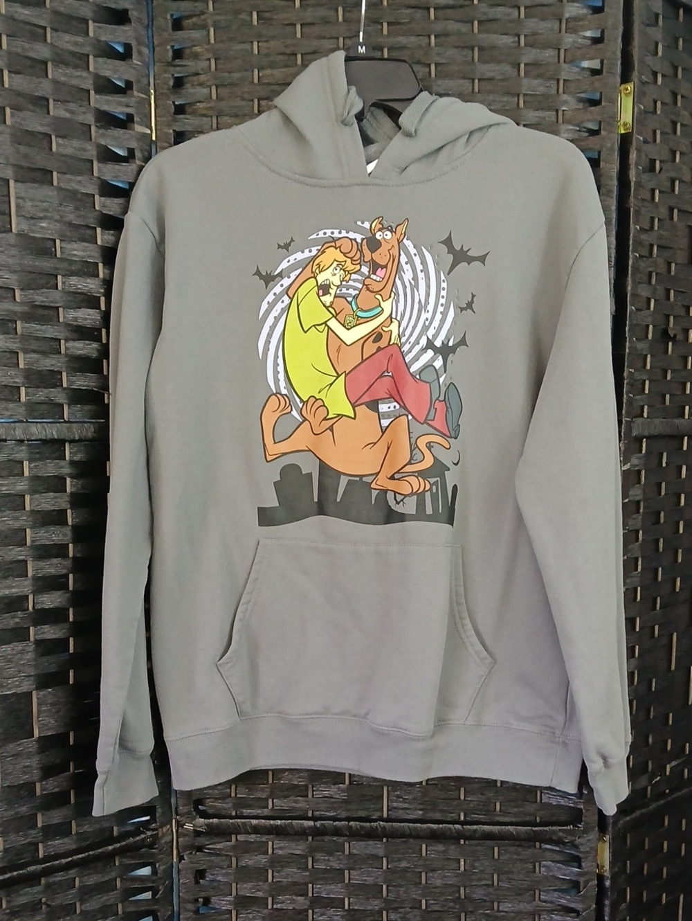 Scooby-Doo Graphic Hooded Sweatshirt - Gray Womens SZ L